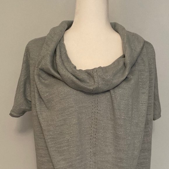 Blue sparkly cowlneck sweater - Picture 3 of 7